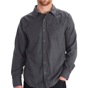 NWT Marmot Hobson Midweight Flannel LS in Dark Steel Heather